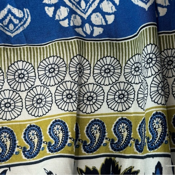 Beach Lunch Lounge Women's Functional Tie Shoulder Tier Dress Size Large - Picture 12 of 12